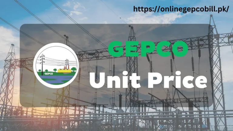 Monthly Rate Overview on GEPCO Unit Price 2024