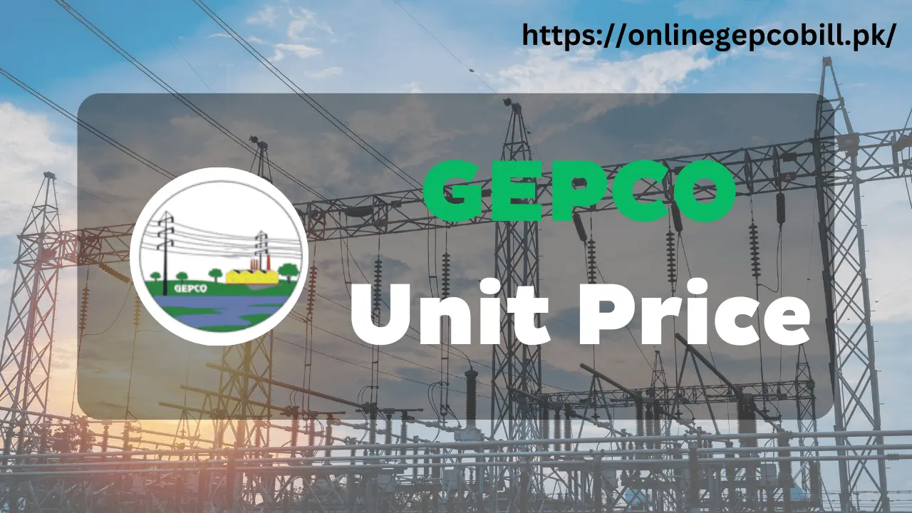 Monthly Rate Overview on GEPCO Unit Price 2024