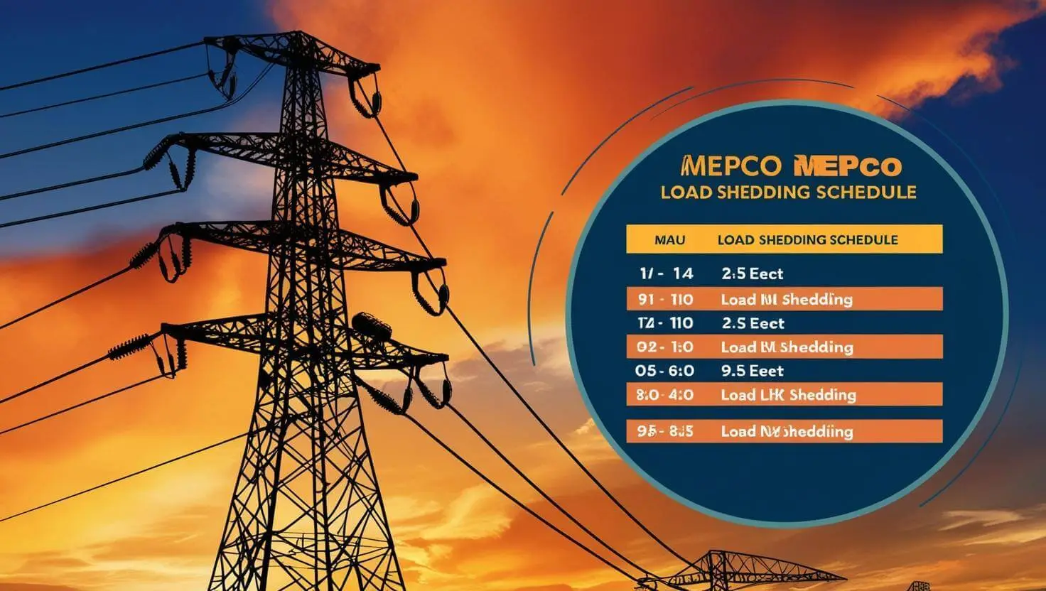 MEPCO Load Shedding Schedule 2025 & Tips for Managing Power Outages