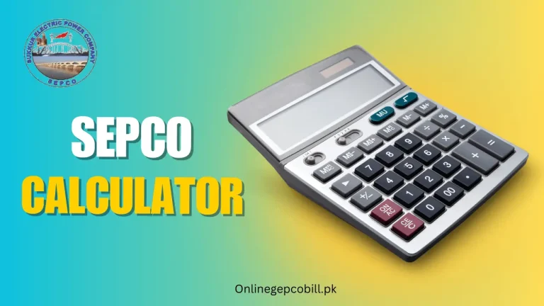 SEPCO Bill Calculator 2025