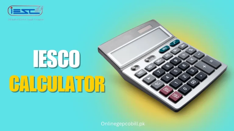 IESCO Bill Calculator 2025