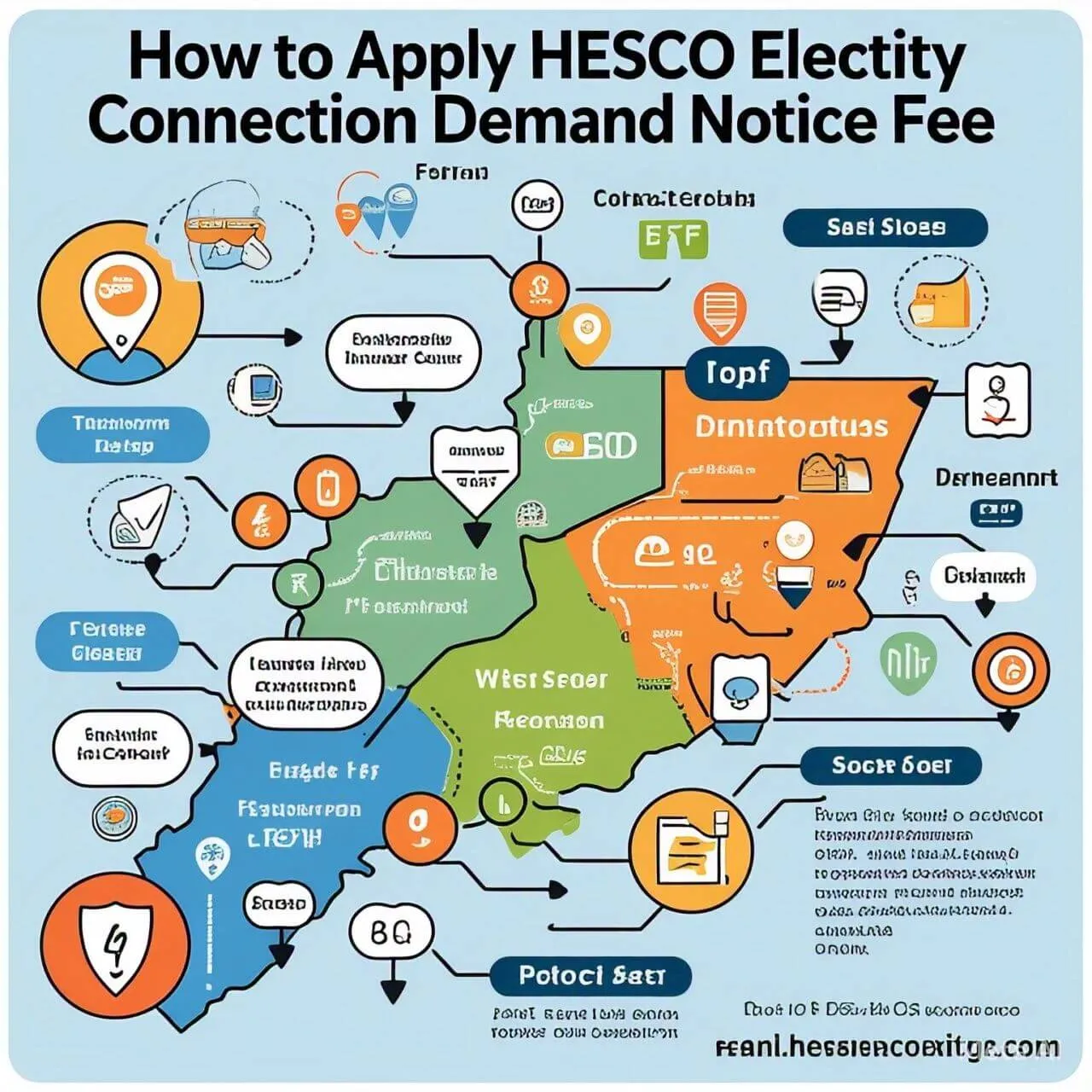 How to Apply HESCO Electricity New Meter Connection Demand Notice Fee