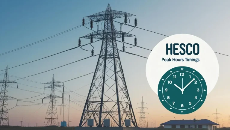 HESCO Peak Hours Timings 2025 (HESCO Off Peak Hours)