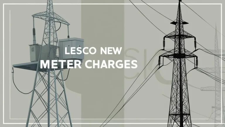 LESCO New Meter Charges - Demand Notice Fee 2025