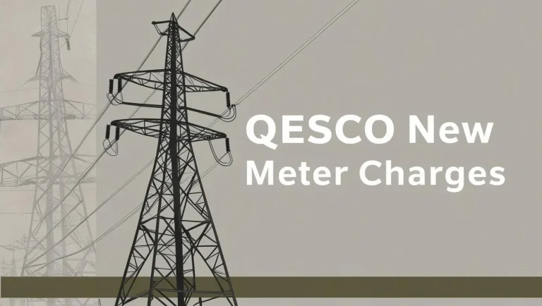 QESCO New Meter Charges - Demand Notice Fee 2025