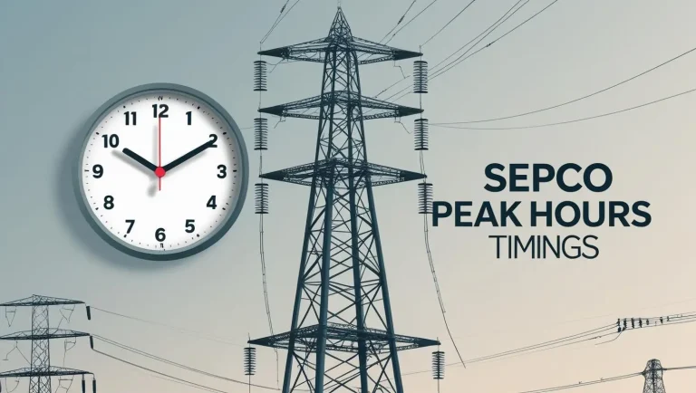 SEPCO Peak Hours Timings 2025 (SEPCO Off Peak Hours)